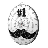 #1パパ黒口ひげ – ナンバーワン ダーツボード (正面右)