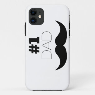 #1パパ黒口ひげ – ナンバーワン iPhone 11 ケース
