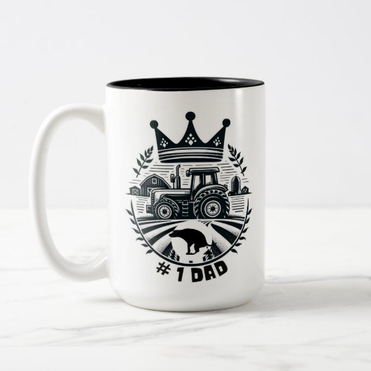 #1パパ ツートーンマグカップ (左)