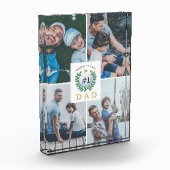 #1パパ、ハッピーファーザーズ・デイ・ゴルフテーマフォトコラージュ フォトブロック (左)