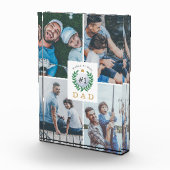 #1パパ、ハッピーファーザーズ・デイ・ゴルフテーマフォトコラージュ フォトブロック (右)