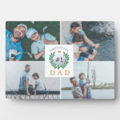 #1パパ、ハッピーファーザーズ・デイ・ゴルフテーマフォトコラージュ フォトプラーク (正面)