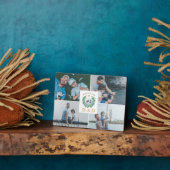 #1パパ、ハッピーファーザーズ・デイ・ゴルフテーマフォトコラージュ フォトプラーク (側面)