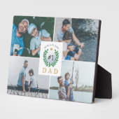 #1パパ、ハッピーファーザーズ・デイ・ゴルフテーマフォトコラージュ フォトプラーク (側面)