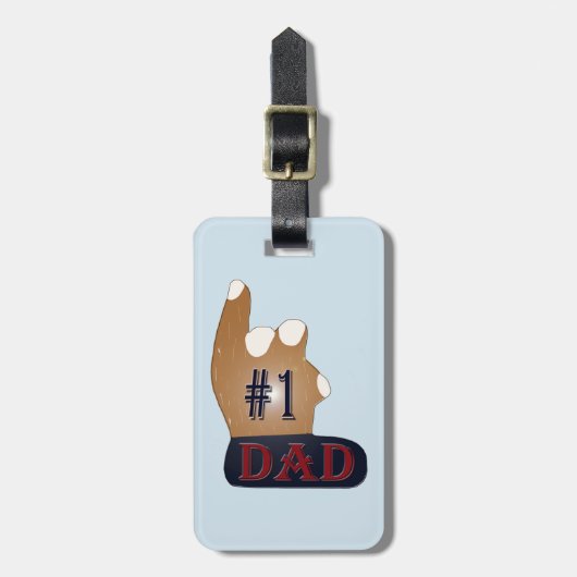 #1パパ ラゲッジタグ (正面縦)