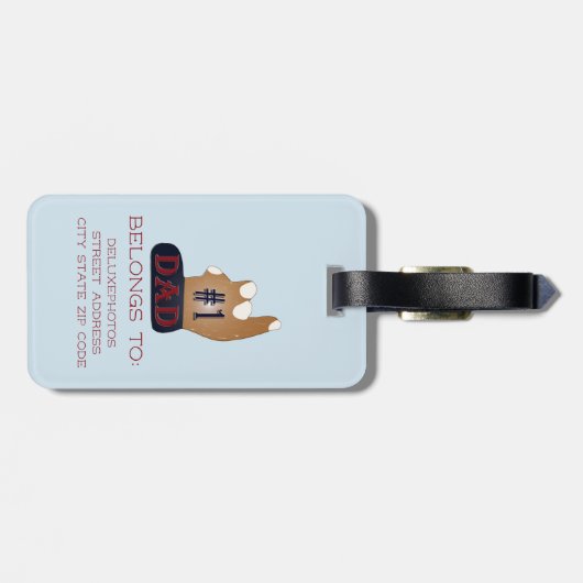 #1パパ ラゲッジタグ (裏面横)