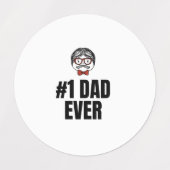 #1パパ ラベル (デザイン1)