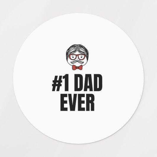 #1パパ ラベル (デザイン1)