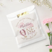 1パーソナライズされたダーフル最初の誕生日優先バッグ フェイバーバッグ (封をした状態)