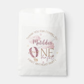 1パーソナライズされたダーフル最初の誕生日優先バッグ フェイバーバッグ (正面)