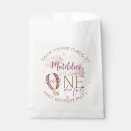 1パーソナライズされたダーフル最初の誕生日優先バッグ フェイバーバッグ