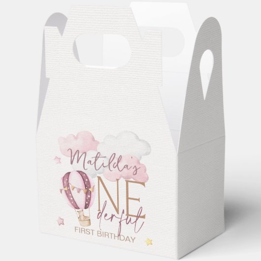 1パーソナライズされたダーフル誕生日テーマパーティーボックス フェイバーボックス (見開き)