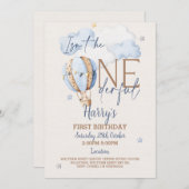 1パーソナライズされたダーフル1歳の招待状 招待状 (正面/裏面)