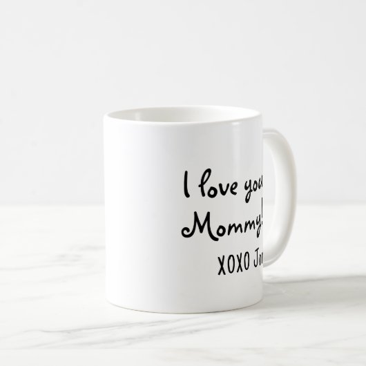 1パーソナライズされたベビーフォトコーヒーマグ11oz - 15oz コーヒーマグカップ (正面右)