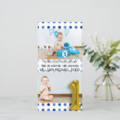 1パーソナライズされた歳の誕生日サンキューカード サンキューカード (スタンド正面)