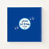 1パーソナライズされた級魚術スケッチブック ノートブック (裏面)