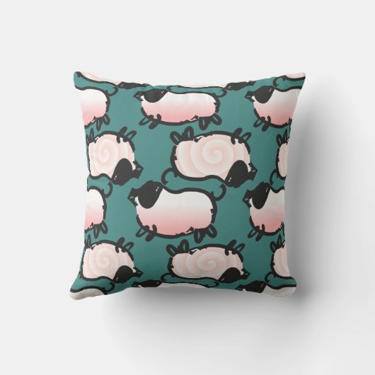 1ピグユーモアのあるイヤー誕生日選択カラースクエアP クッション (裏面)