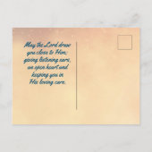 1ピーター5時7分、全ての人を彼に気に投げつけなさい、聖なる書物、 経典 ポストカード (裏面)