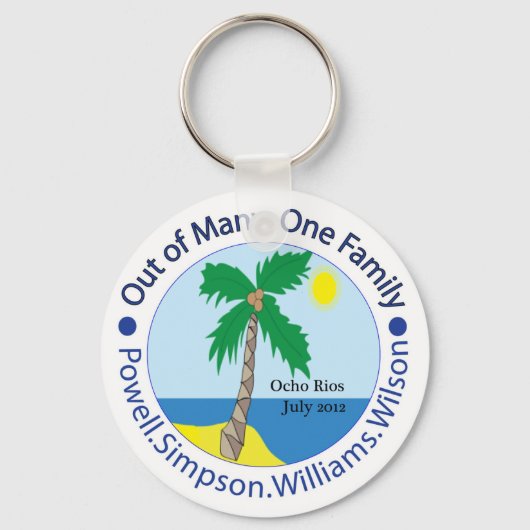 1ファミリのキーリング キーホルダー (正面)