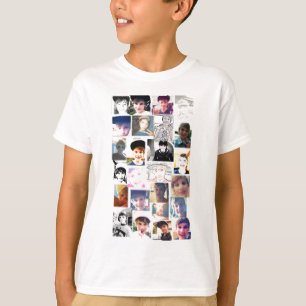 #1ファンの写真のコラージュのTシャツ Tシャツ