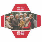 1フォトコラージファミリー無地の – 赤と文字 サッカーボール (フラット)