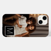 1フォトコラージュと正方形モノグラム Case-Mate iPhoneケース (裏面 (横))