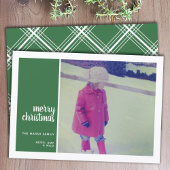 1フォトコラージュミニマルクリスマス赤クリスマス シーズンカード