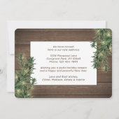 1フォトニューホーム素朴ウッドパイン&ストリングライト シーズンカード (裏面)