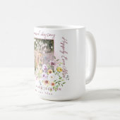 1フォトニューリウェッド1st結婚したクリスマスピンク文字 コーヒーマグカップ (正面右)