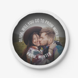 1フォトプロムまたはHOCOプロポーザルかわいいプロポーザルアイディア ペーパープレート