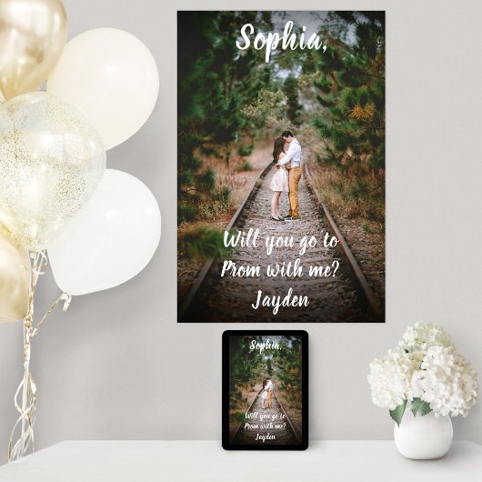 1フォトプロムまたはHOCOプロポーザルかわいいプロポーザルアイディア ポスター