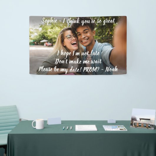 1フォトプロムまたはHOCOプロポーザルかわいいプロポーザルアイディア 横断幕 (トレードショー)