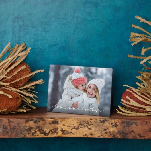 1フォトホーム私はあなたと一緒にいる引用文スクリプトKeepsake フォトプラーク (側面)