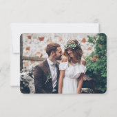 1フォトミールシンプルオプシモダンョミニマルン結婚の 出欠カード (裏面)