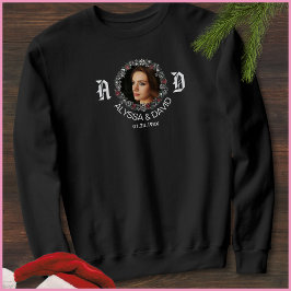 1フォトモノグラム夫と妻の名前メンズ スウェットシャツ