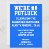 #1フォームフィンガーパーティの招待状 招待状 (裏面)