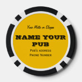 1フリービールカスタムバー/パブ飲料チップ ポーカーチップ (裏面)
