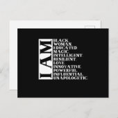 1ブラックウーマンことわざアムマヌエル.png 案内ポストカード (正面/裏面)