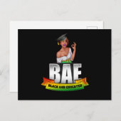 1ブラックヒストリーモンスアフリカ系アメリカンブラックプライド インビテーションポストカード (正面/裏面)