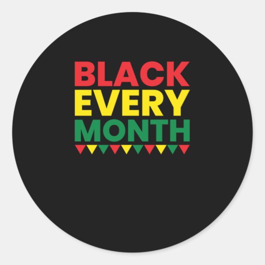 1ブラックヒストリMonthblack Rights.Png ラウンドシール (正面)