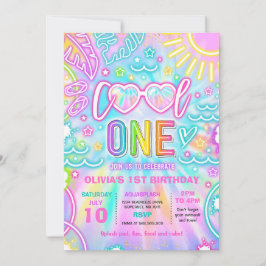 1プクールール1st誕生日パーティー 招待状