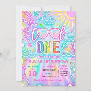 1プクールール1st誕生日パーティー 招待状