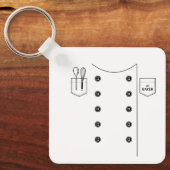 #1ベイカーバックパックスワッグ キーホルダー (正面)