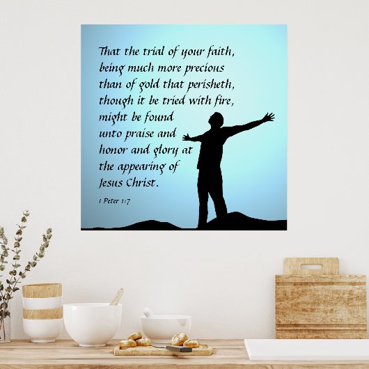 1ペテロ1:7 ポスター (キッチン)