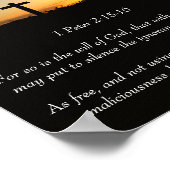 1ペテロ2:15-16 ポスター (角)