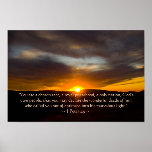 1ペテロ2:9ポスター ポスター (正面)