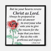 1ペテロ3:15 マグネット (正面)