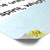 1ペテロ3:3-4 内なる美しさ 聖書の詩 パステル マルチ ポスター (角)