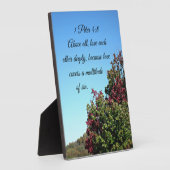 1ペテロ4:8何よりも深く愛し合う フォトプラーク (側面)