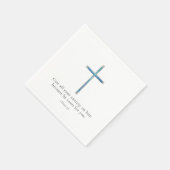 1ペテロ5:7ミニマリストクロス スタンダードカクテルナプキン (角)